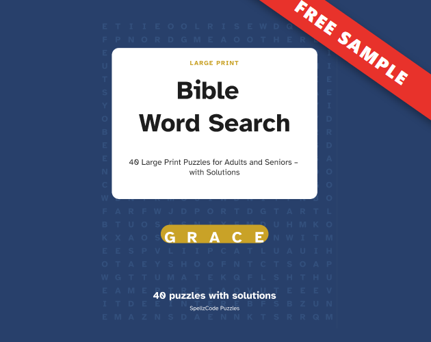 Free printable Bible word search