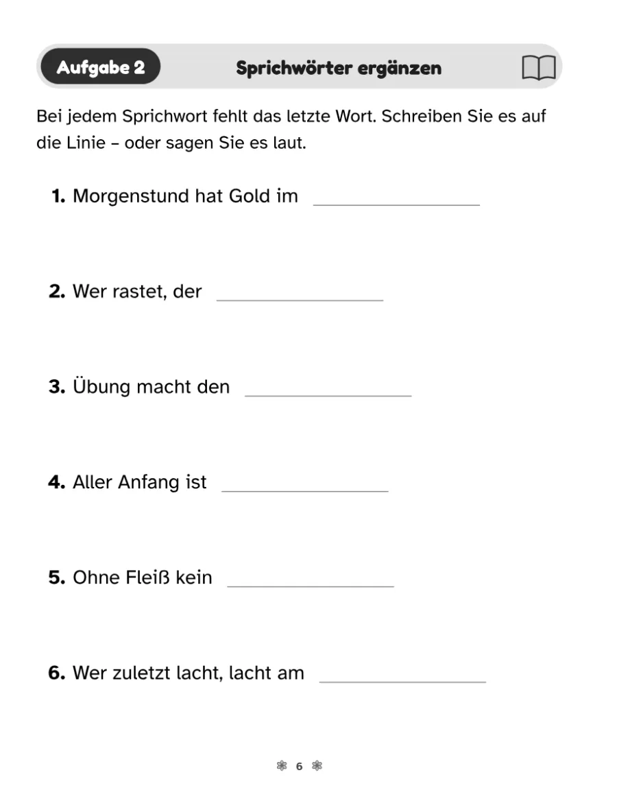 Eine Rätselseite
