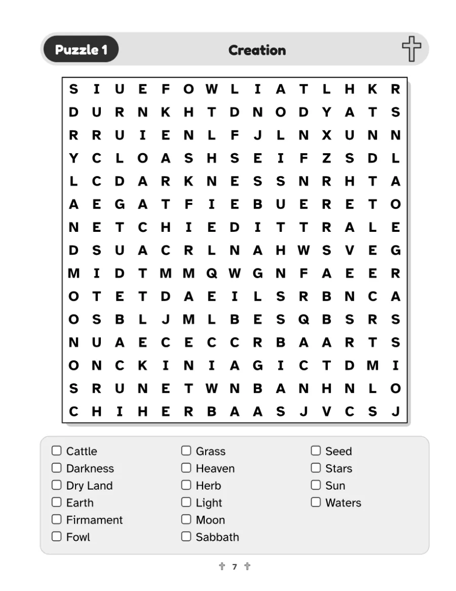 A puzzle page