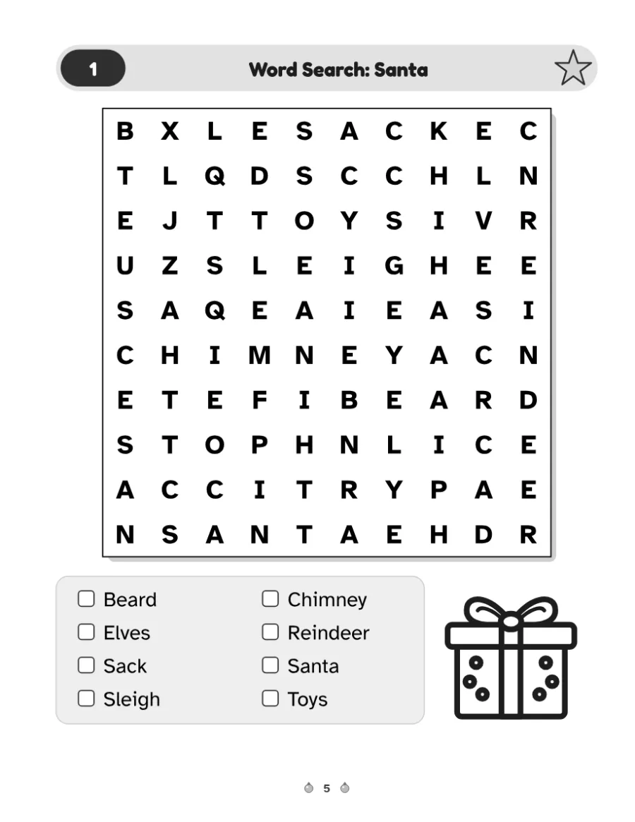 A puzzle page