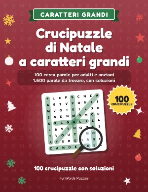 Crucipuzzle di Natale a caratteri grandi: 100 giochi da stampare (PDF)