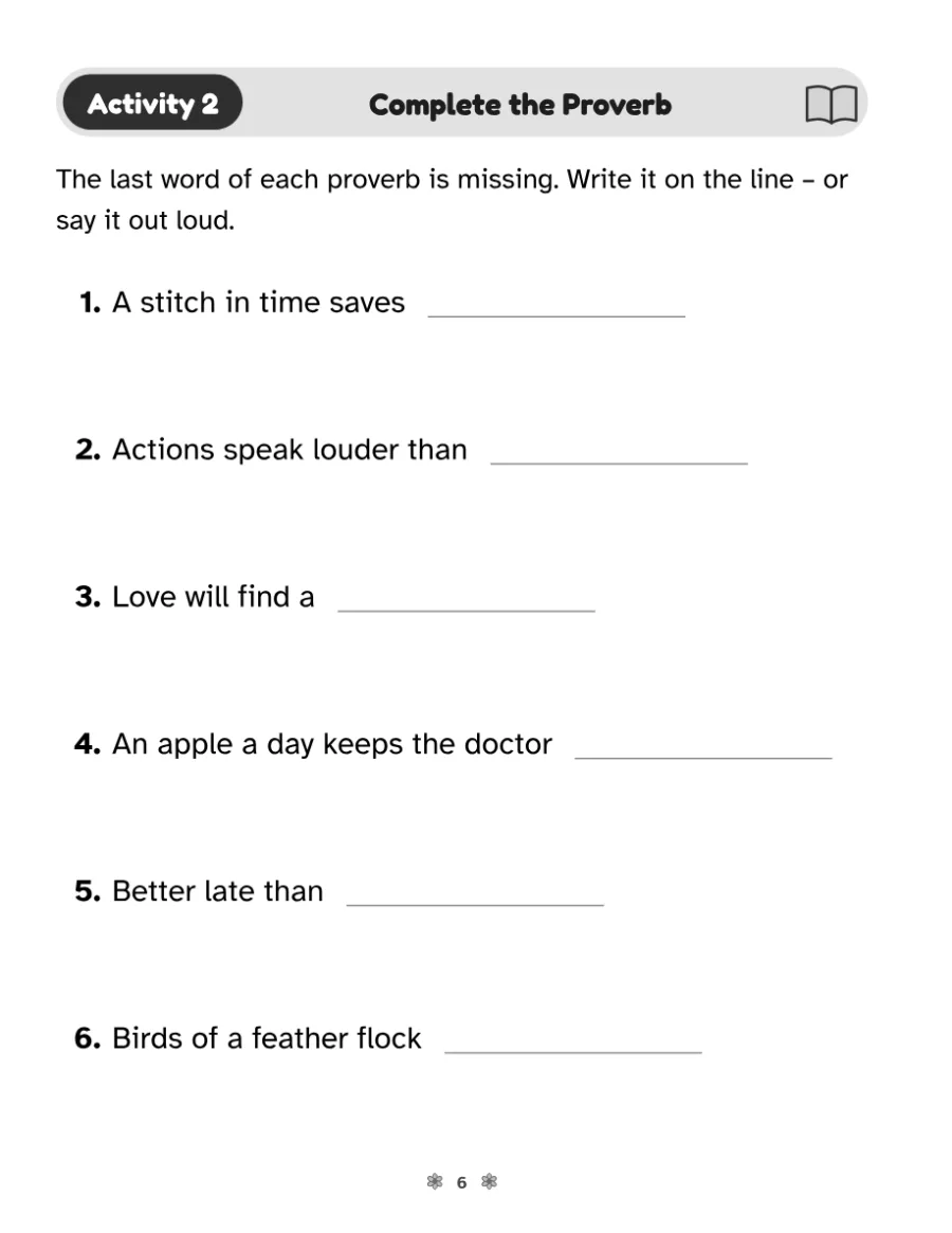 A puzzle page