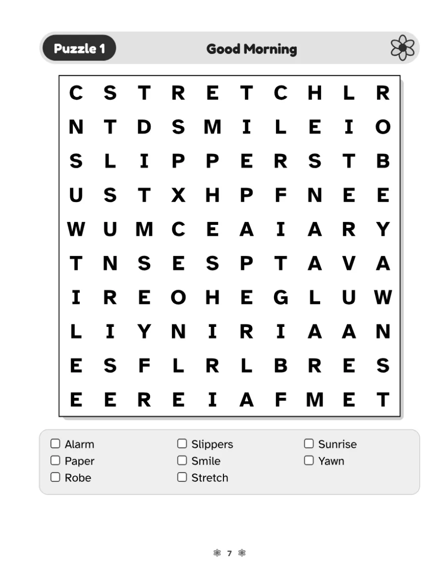 A puzzle page