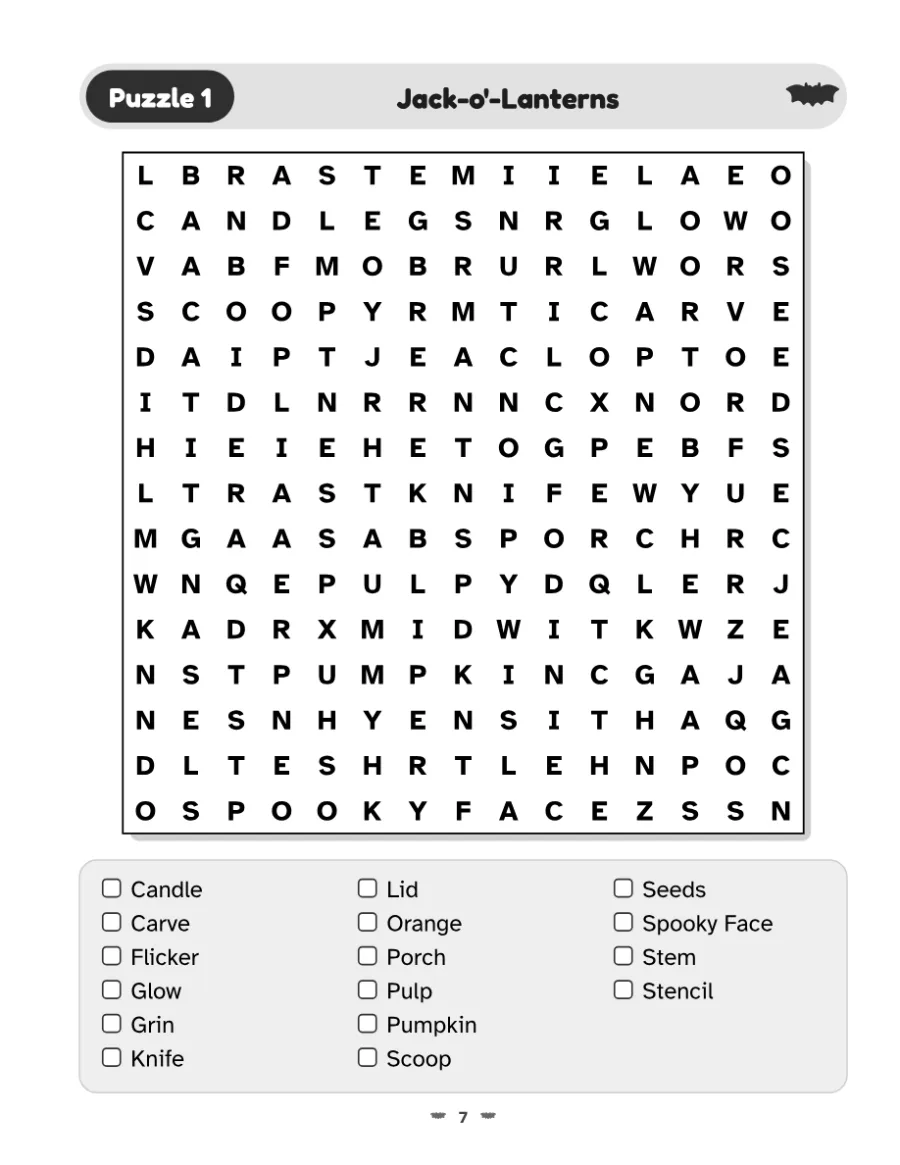A puzzle page
