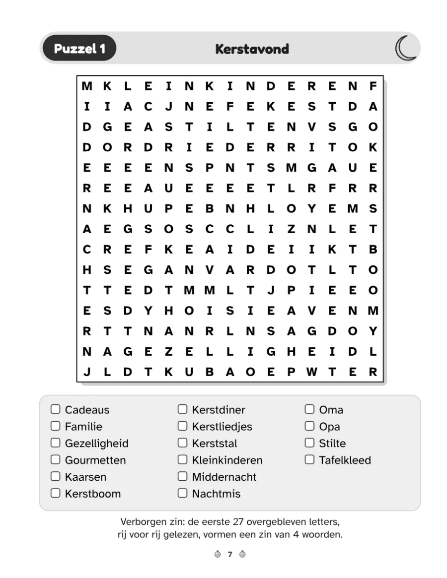 Een puzzelpagina