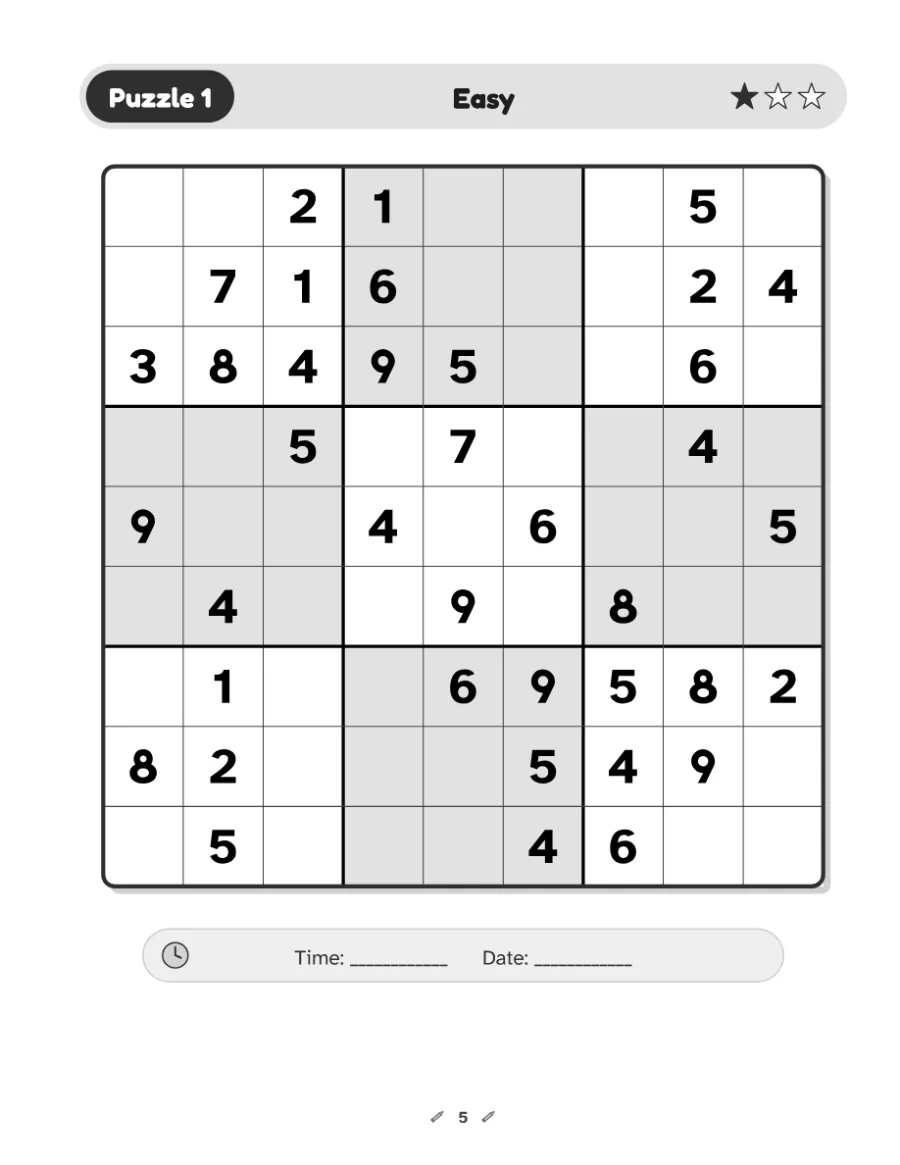 A puzzle page