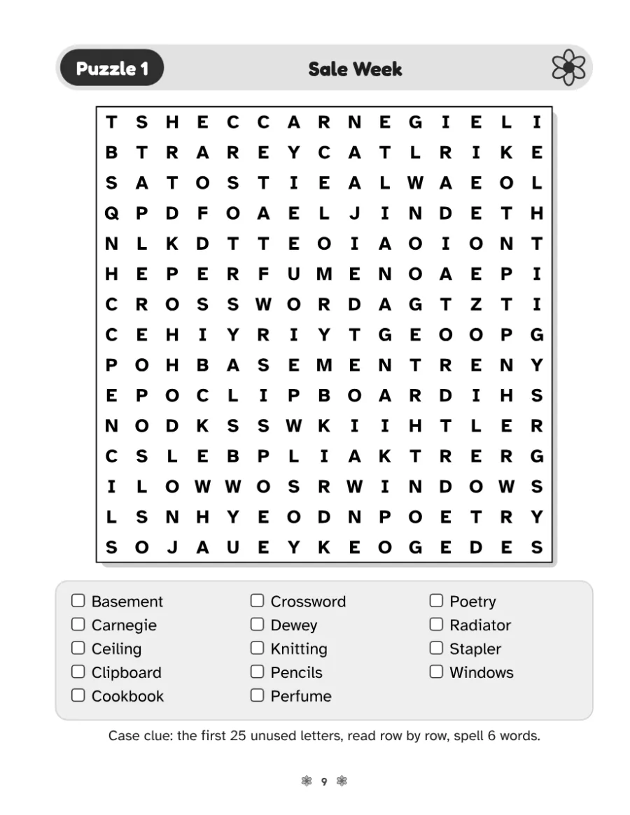 A puzzle page