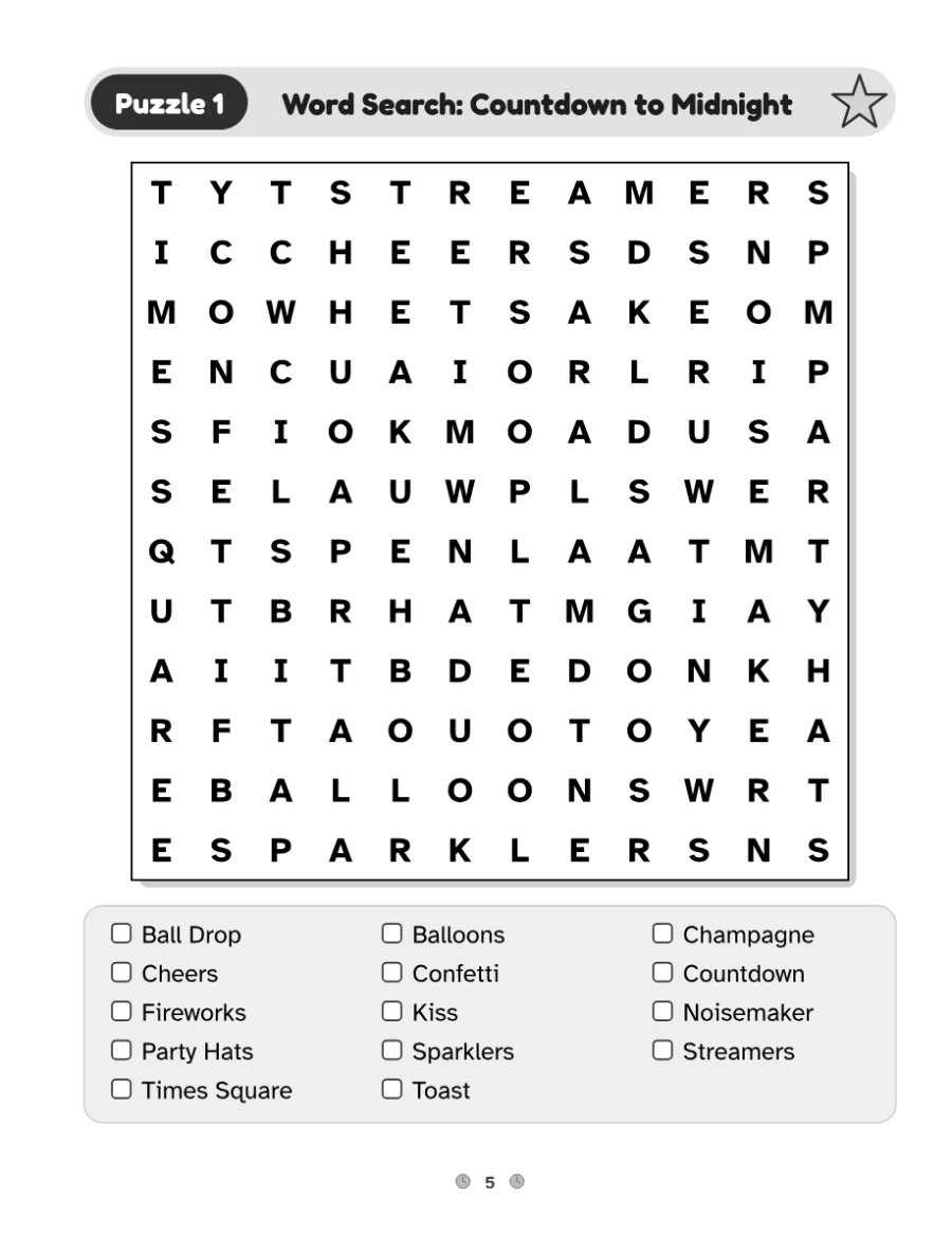 A puzzle page