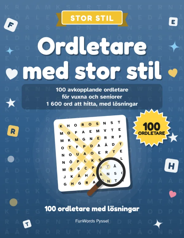 Ordletare med stor stil: 100 ordletare att skriva ut (PDF): Omslag