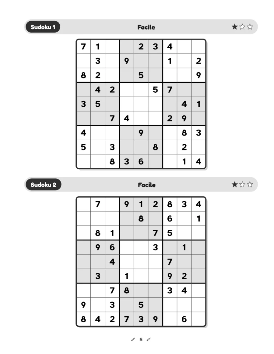Una pagina di gioco