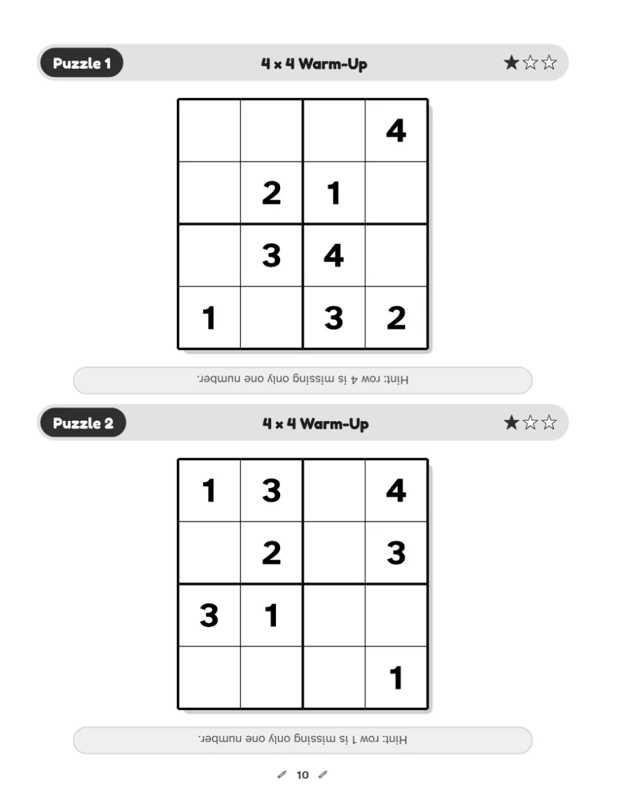 A puzzle page