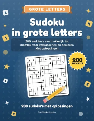 Sudoku in grote letters: 200 sudoku’s om te printen (PDF)