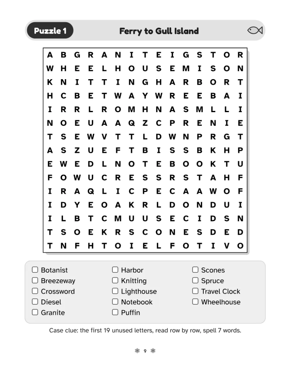 A puzzle page